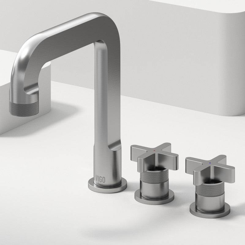 Wythe Cross 8" Widespread Bathroom Lavatory Faucet