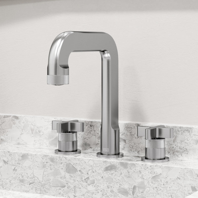 Wythe Cross 8" Widespread Bathroom Lavatory Faucet