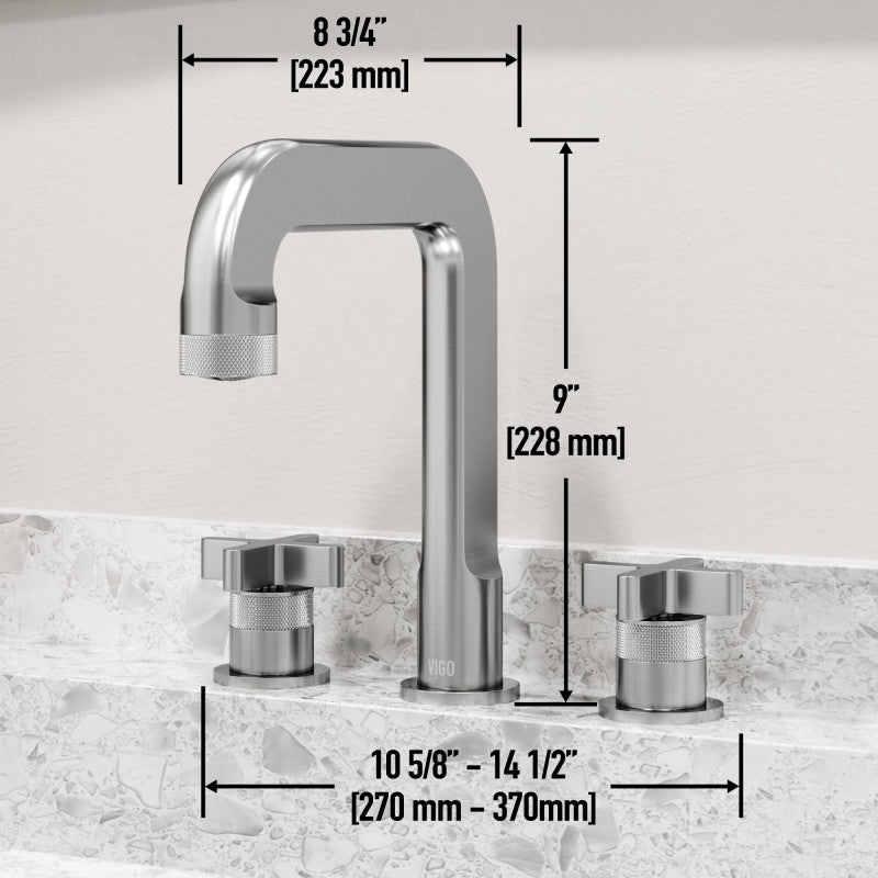 Wythe Cross 8" Widespread Bathroom Lavatory Faucet