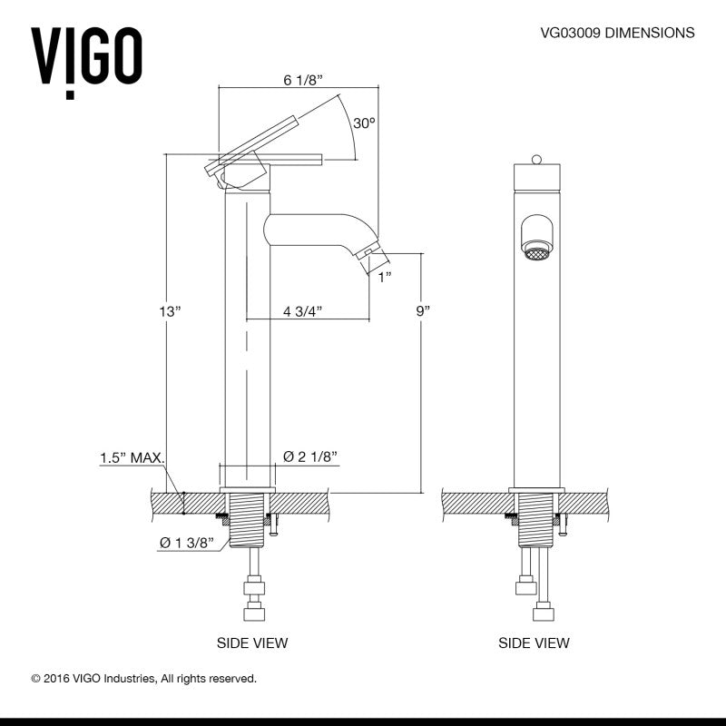 Seville Bathroom Vessel Faucet
