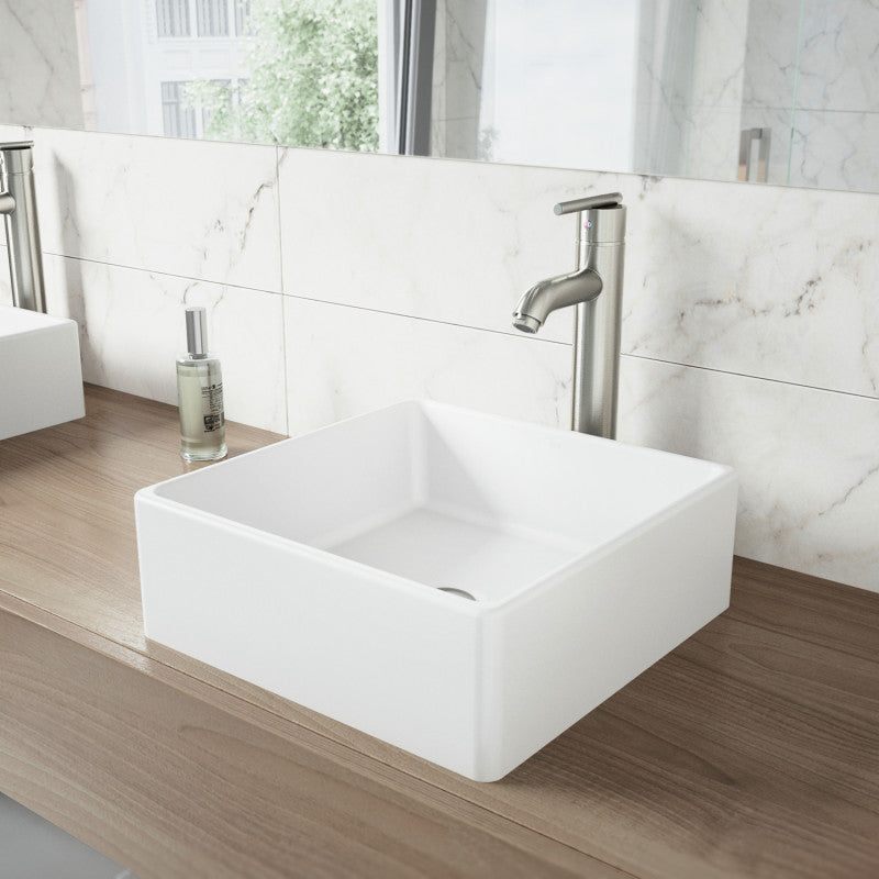 Dianthus Matte Stone™ Vessel Bathroom Sink