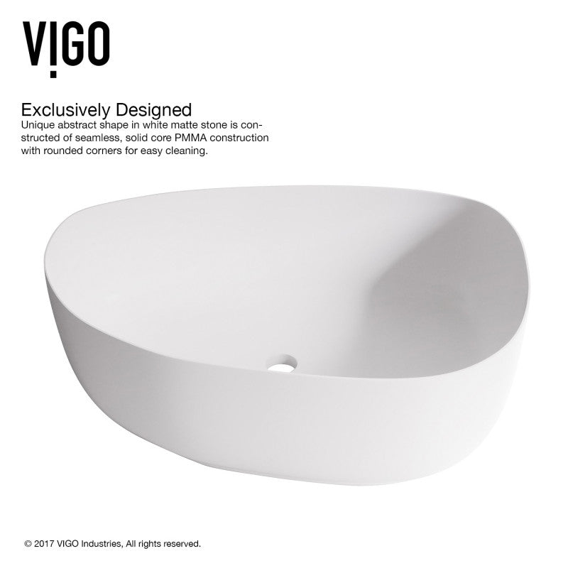 Peony Matte Stone™ Vessel Bathroom Sink