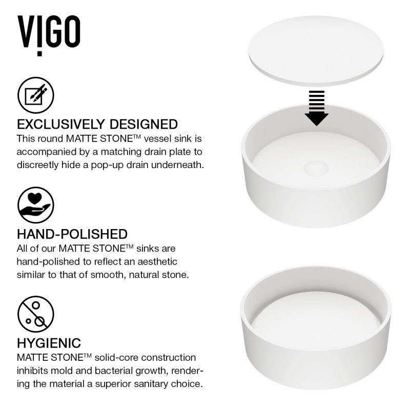 Anvil Matte Stone™ Vessel Bathroom Sink