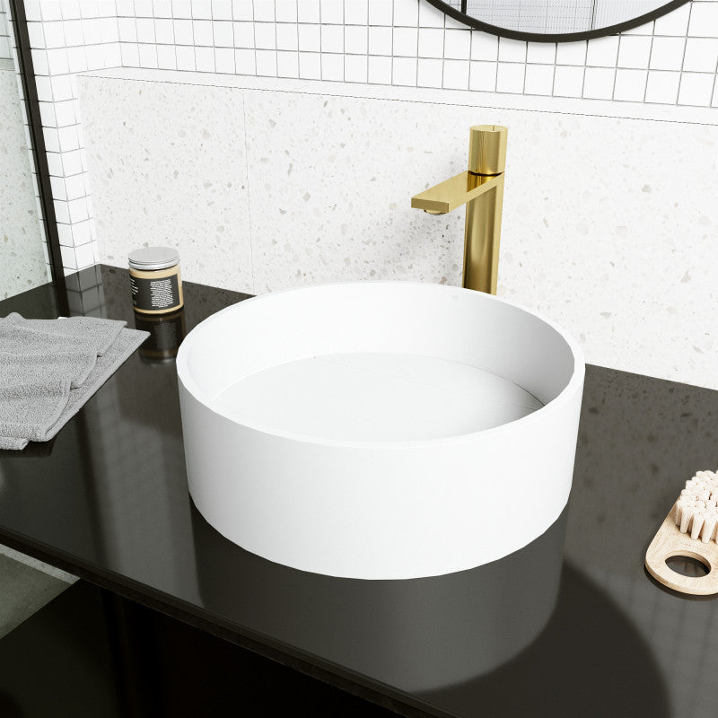 Montauk Round Matte Stone™ Vessel Bathroom Sink
