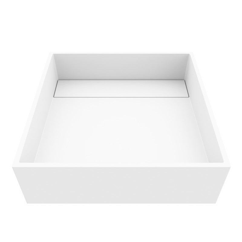 Montauk Square Matte Stone™ Vessel Bathroom Sink