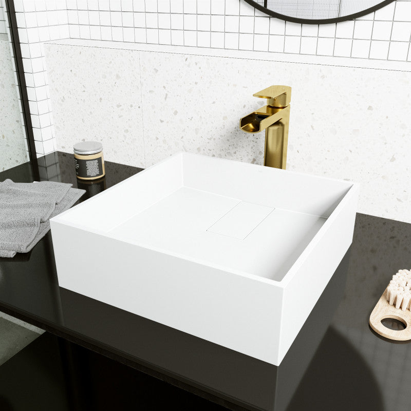Bryant Square Matte Stone™ Vessel Bathroom Sink