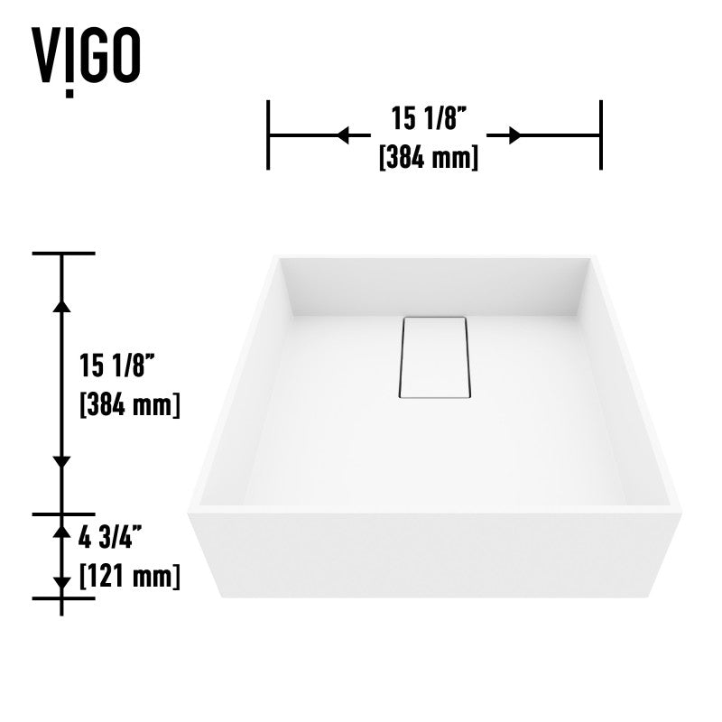 Bryant Square Matte Stone™ Vessel Bathroom Sink