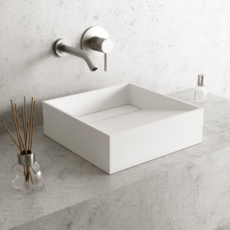 Starr Square Matte Stone™ Vessel Bathroom Sink