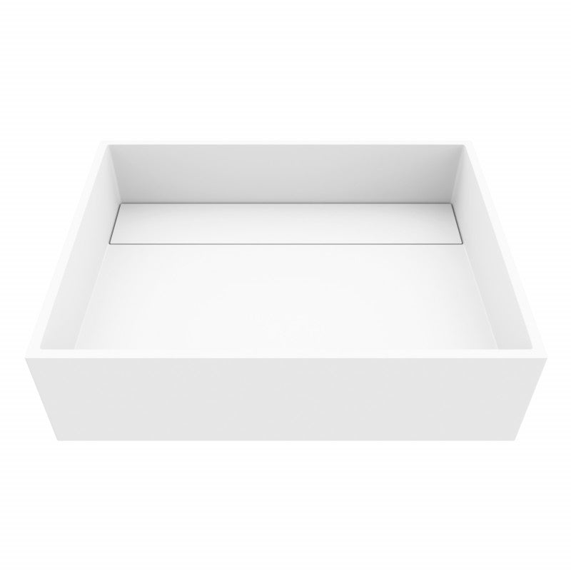 Montauk Rectangular Matte Stone™ Vessel Bathroom Sink