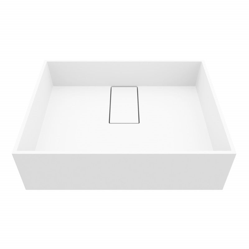 Bryant Rectangular Matte Stone™ Vessel Bathroom Sink
