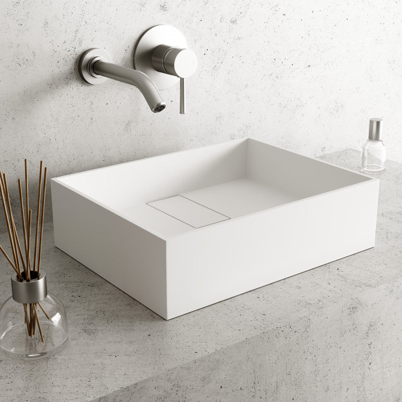 Bryant Rectangular Matte Stone™ Vessel Bathroom Sink