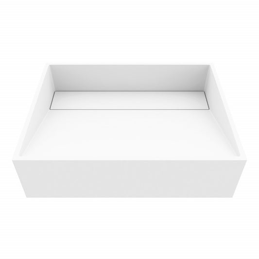 Starr Rectangular Matte Stone™ Vessel Bathroom Sink