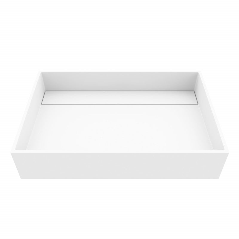 Montauk Grand Rectangular Matte Stone™ Vessel Bathroom Sink