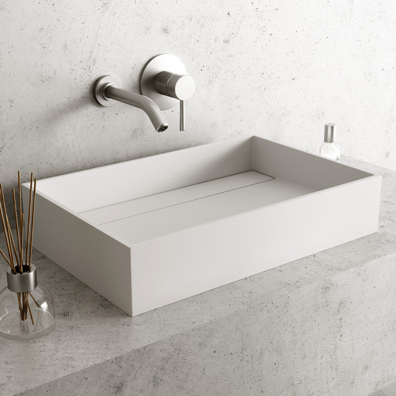 Montauk Grand Rectangular Matte Stone™ Vessel Bathroom Sink