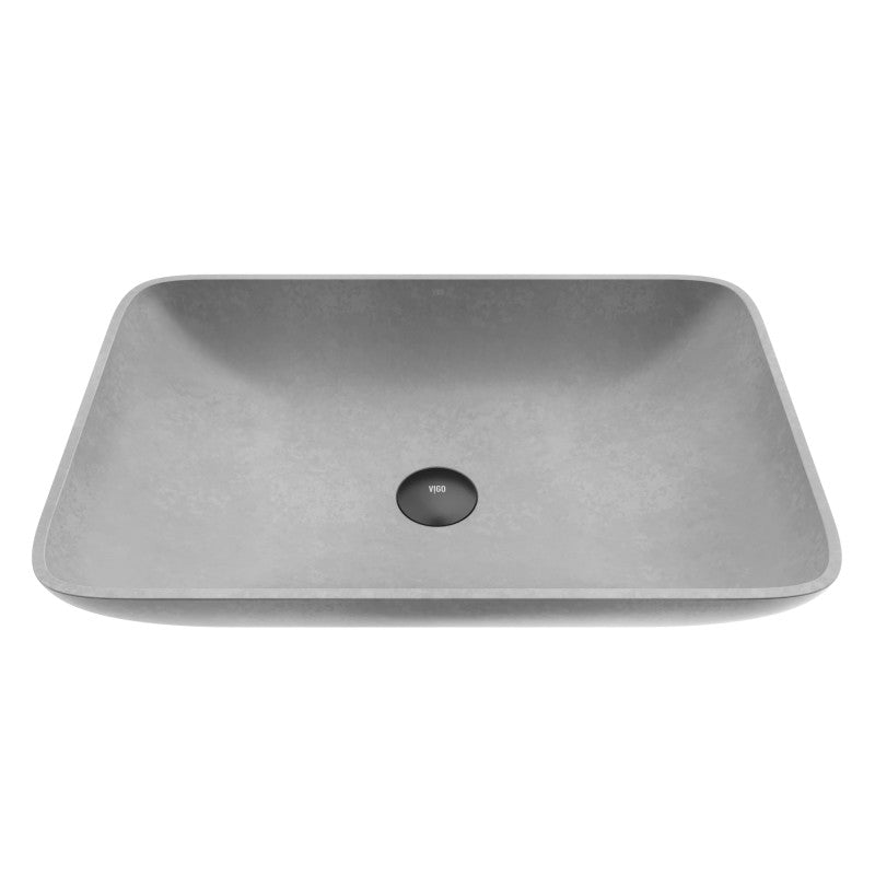 Sottile Gothic Grey Concreto Stone™ Composite Vessel Bathroom Sink