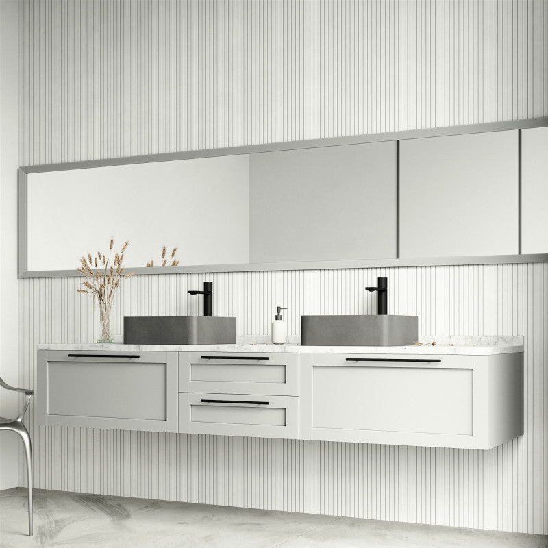 Navona Gothic Square Concreto Stone™ Composite Vessel Bathroom Sink