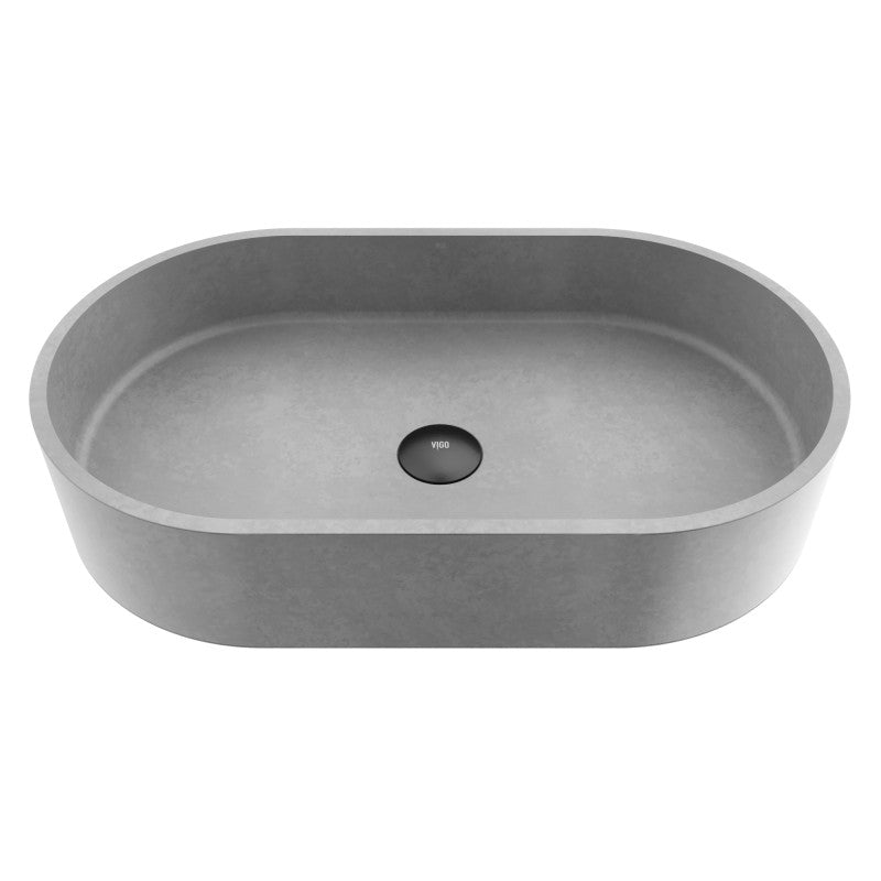 Sagrada Gothic Grey Concreto Stone™ Composite Vessel Bathroom Sink
