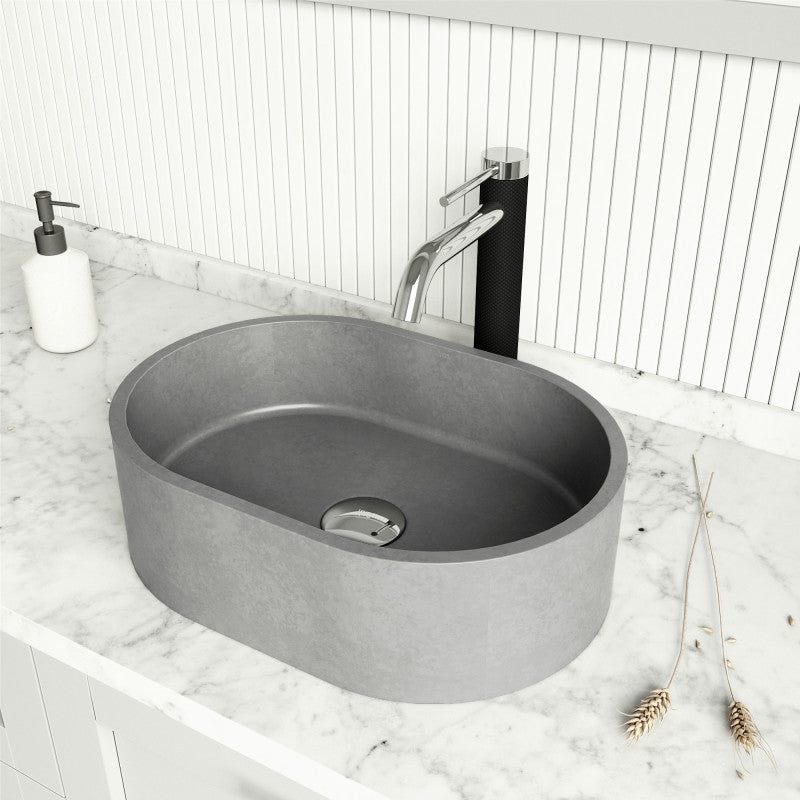 Giralda Gothic Grey Concreto Stone™ Composite Vessel Bathroom Sink