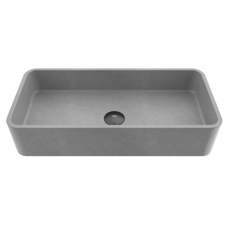 Palazzo Gothic Grey Concreto Stone™ Composite Vessel Bathroom Sink