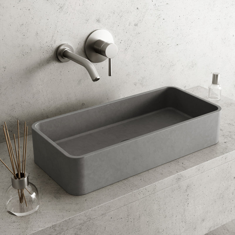 Palazzo Gothic Grey Concreto Stone™ Composite Vessel Bathroom Sink
