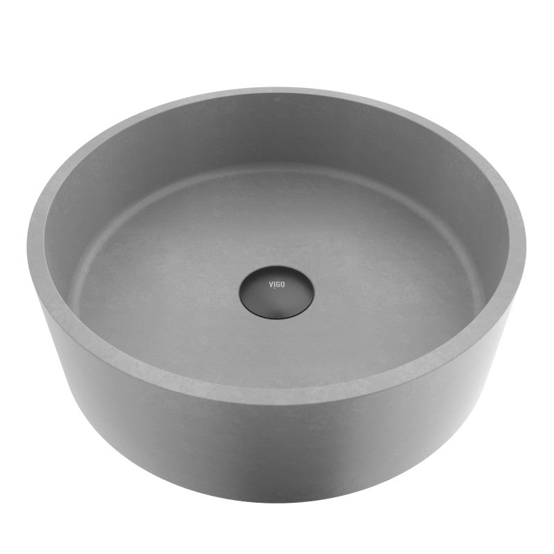 Palermo Gothic Round Concreto Stone™ Composite Vessel Bathroom Sink