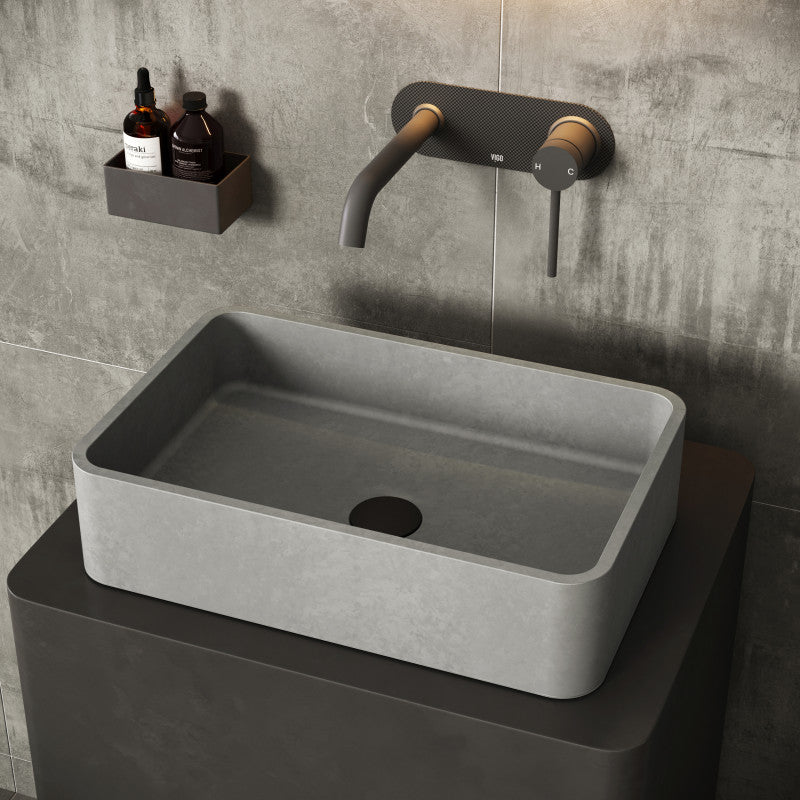 Cordoba Gothic Grey Concreto Stone™ Composite Vessel Bathroom Sink