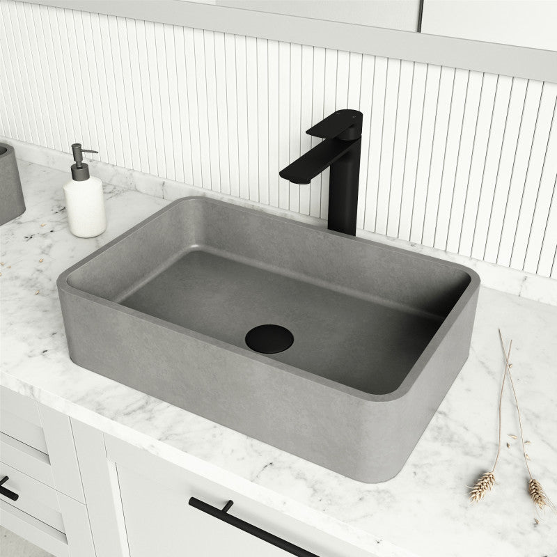 Cordoba Gothic Grey Concreto Stone™ Composite Vessel Bathroom Sink