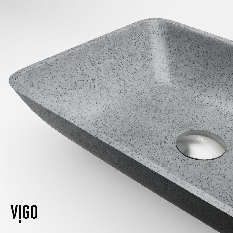 Duomo Gothic Grey Concreto Stone™ Composite Vessel Bathroom Sink