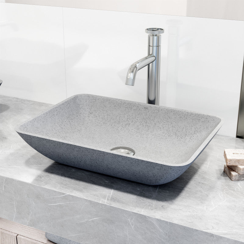 Duomo Gothic Grey Concreto Stone™ Composite Vessel Bathroom Sink
