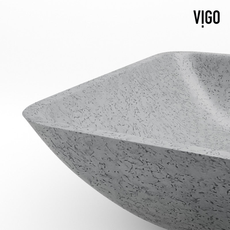Duomo Gothic Grey Concreto Stone™ Composite Vessel Bathroom Sink