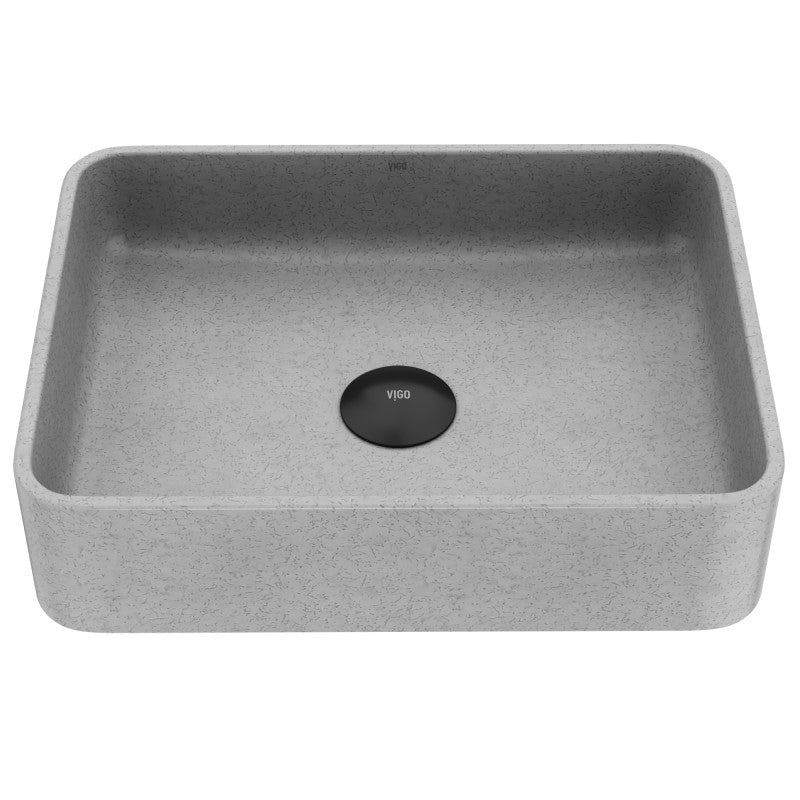 Segovia Gothic Grey Concreto Stone™ Composite Vessel Bathroom Sink