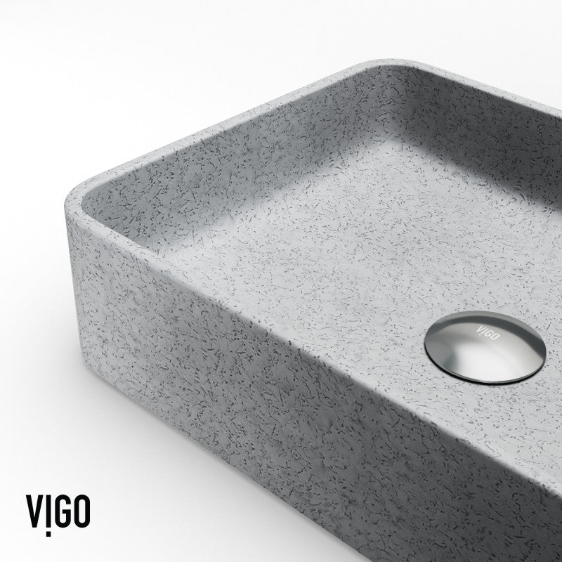 Segovia Gothic Grey Concreto Stone™ Composite Vessel Bathroom Sink