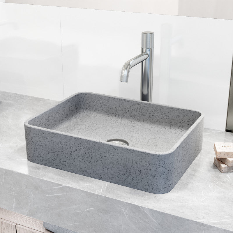 Segovia Gothic Grey Concreto Stone™ Composite Vessel Bathroom Sink