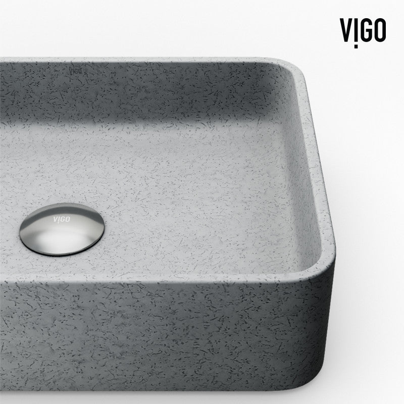 Segovia Gothic Grey Concreto Stone™ Composite Vessel Bathroom Sink