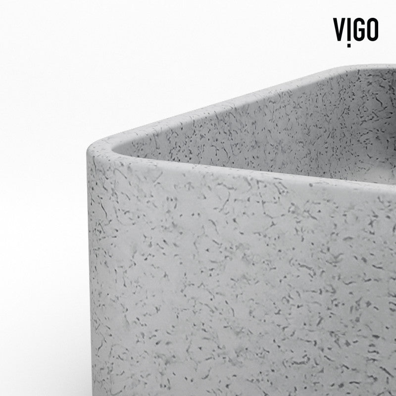 Segovia Gothic Grey Concreto Stone™ Composite Vessel Bathroom Sink