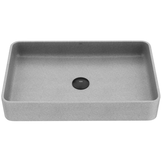 Basilica Gothic Grey Concreto Stone™ Composite Vessel Bathroom Sink