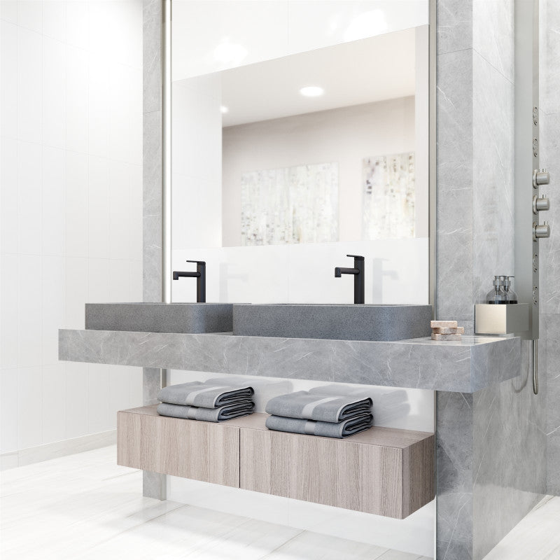 Basilica Gothic Grey Concreto Stone™ Composite Vessel Bathroom Sink