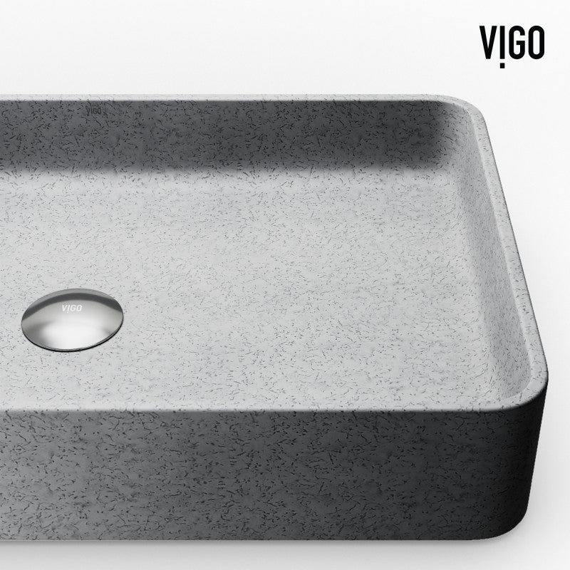Basilica Gothic Grey Concreto Stone™ Composite Vessel Bathroom Sink