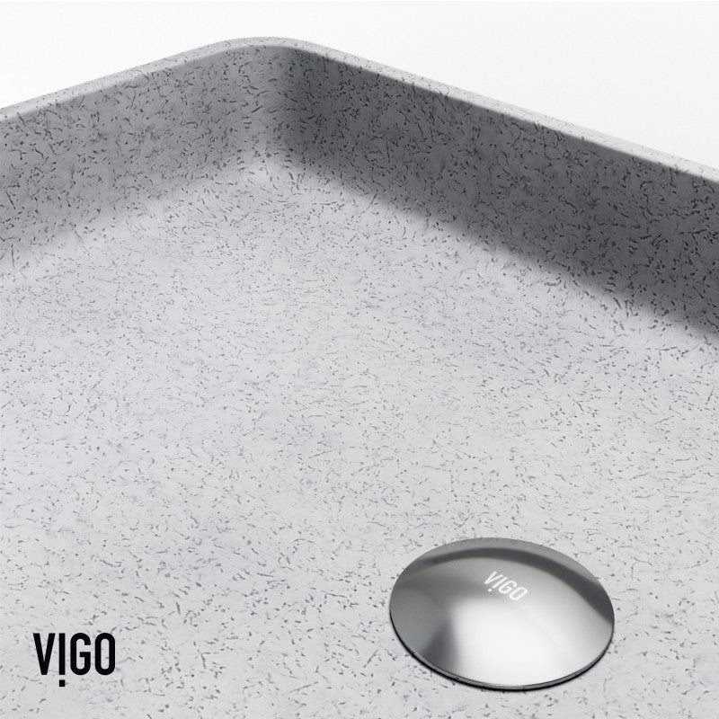 Basilica Gothic Grey Concreto Stone™ Composite Vessel Bathroom Sink