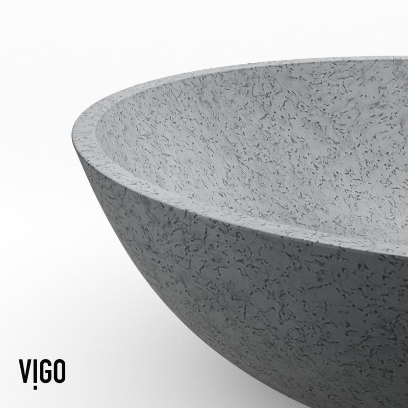 Ravenna Gothic Concreto Stone™ Composite Vessel Bathroom Sink