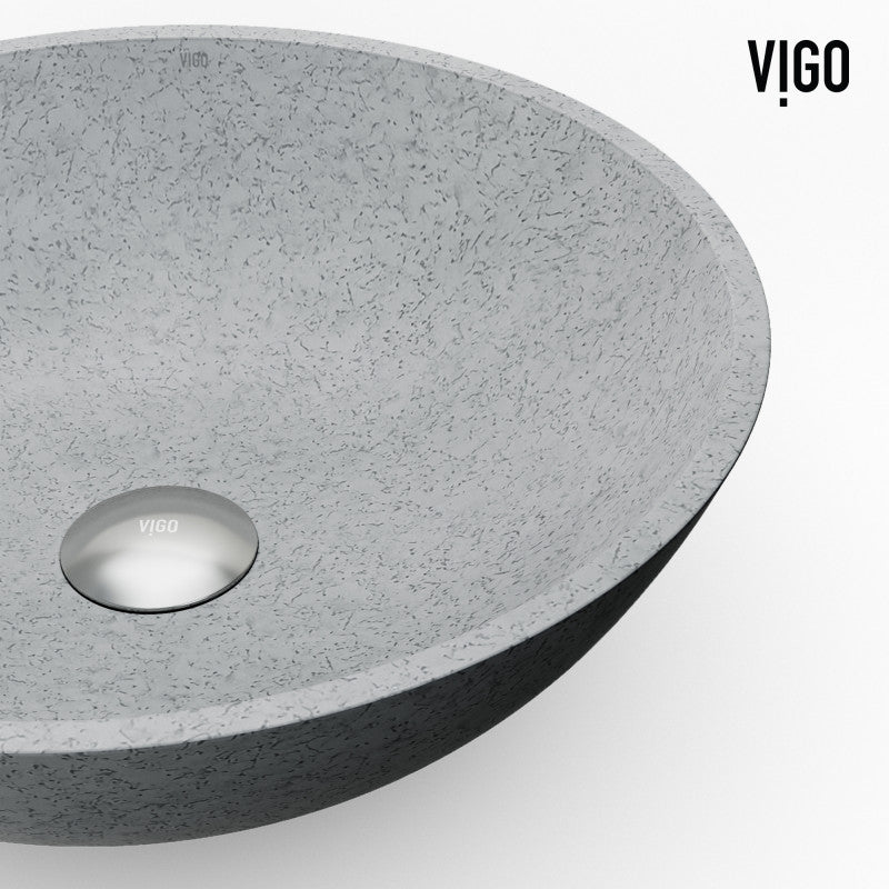 Ravenna Gothic Concreto Stone™ Composite Vessel Bathroom Sink