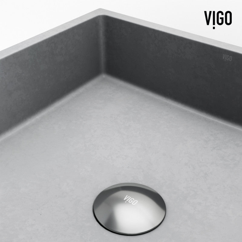 Alhambra Gothic Grey Concreto Stone™ Composite Vessel Bathroom Sink