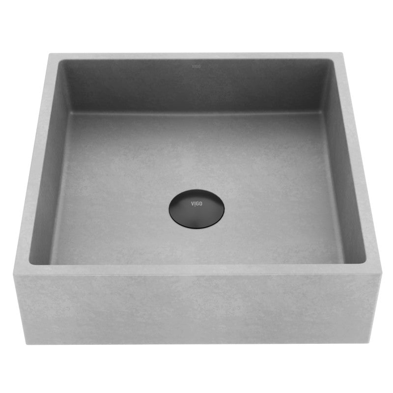 Alhambra Gothic Grey Concreto Stone™ Composite Vessel Bathroom Sink