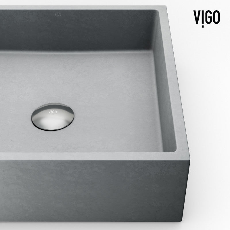 Alhambra Gothic Grey Concreto Stone™ Composite Vessel Bathroom Sink
