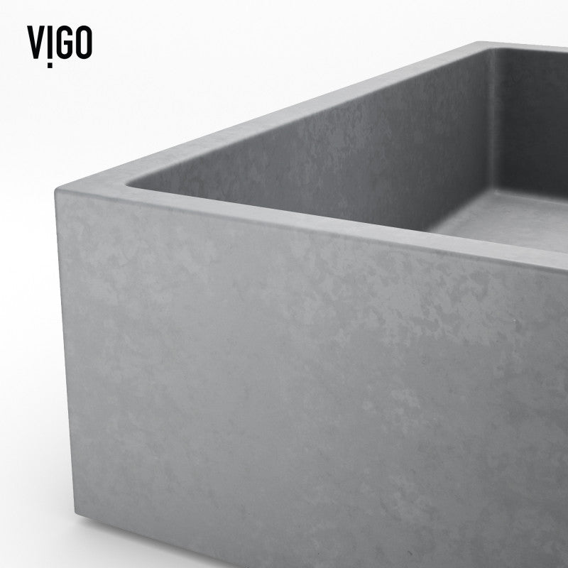 Alhambra Gothic Grey Concreto Stone™ Composite Vessel Bathroom Sink