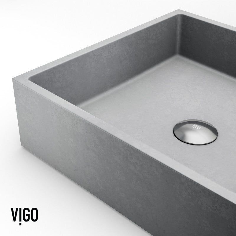 Alhambra Gothic Grey Concreto Stone™ Composite Vessel Bathroom Sink