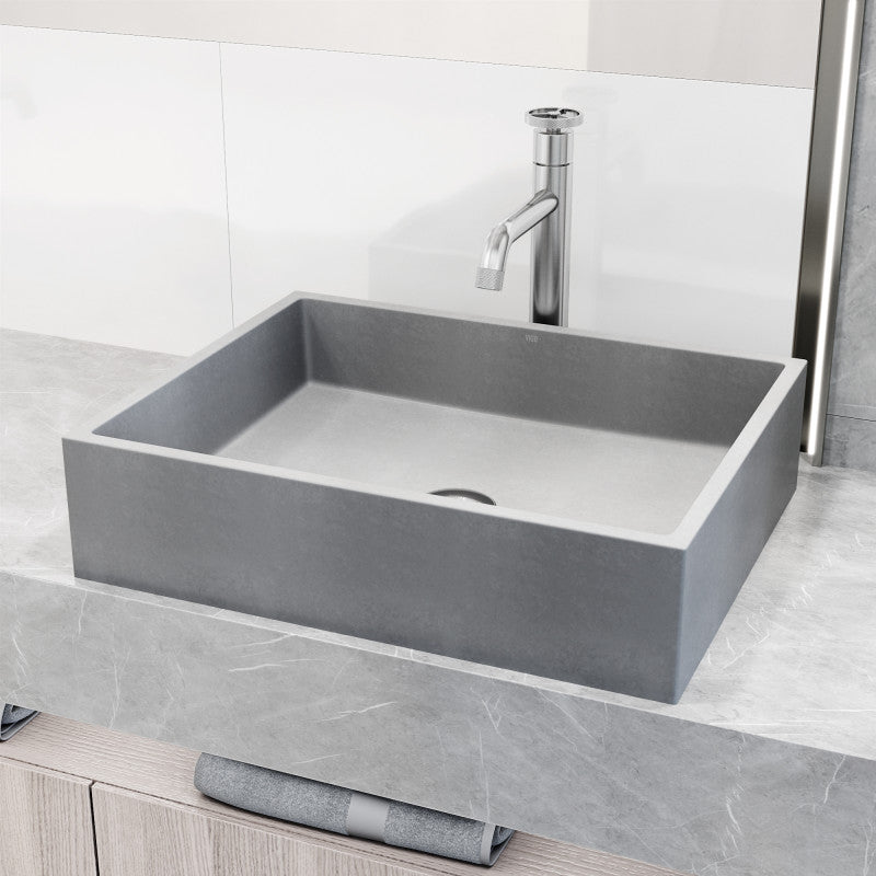 Coca Gothic Grey Concreto Stone™ Vessel Bathroom Sink