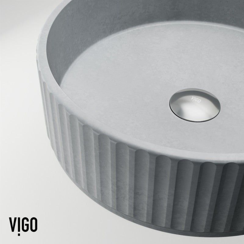 Windsor Round Concreto Stone™ Composite Vessel Bathroom Sink