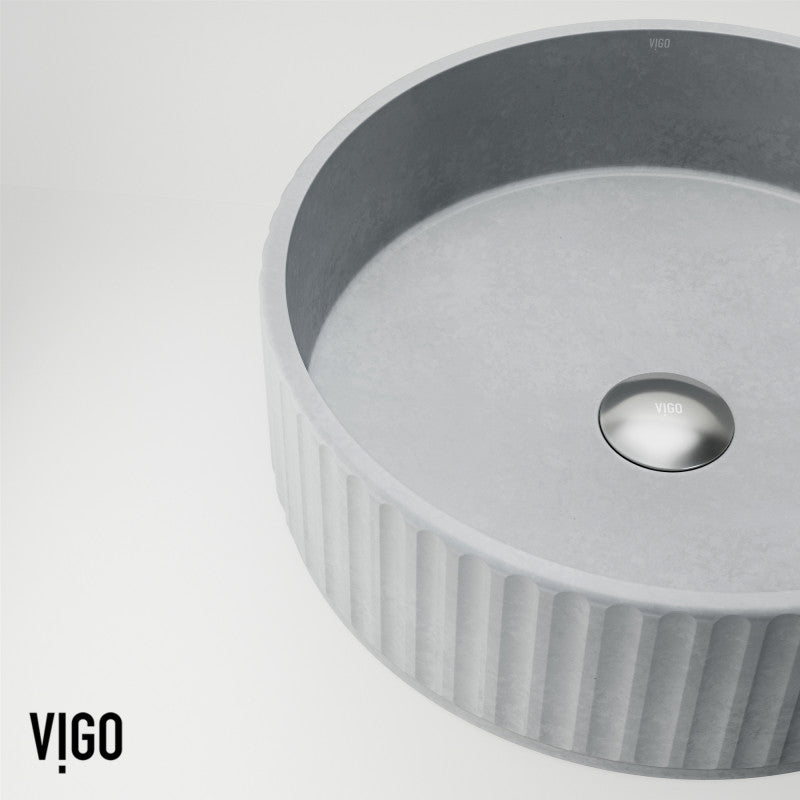 Windsor Round Concreto Stone™ Composite Vessel Bathroom Sink