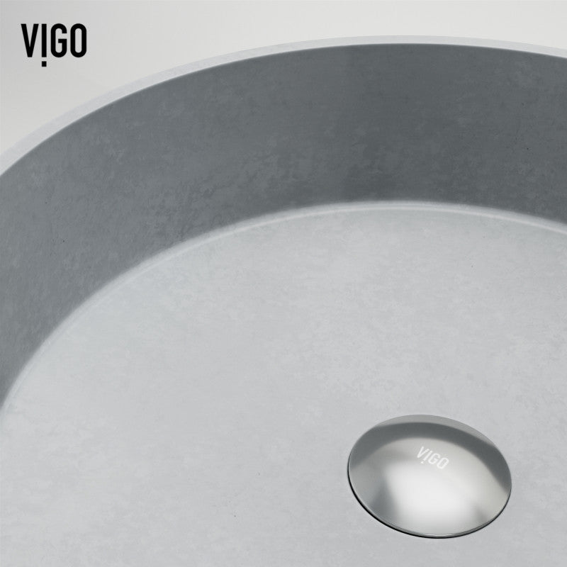 Windsor Round Concreto Stone™ Composite Vessel Bathroom Sink